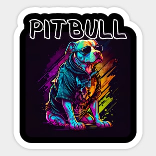 Graffiti Style - Cool Pitbull 3 Sticker